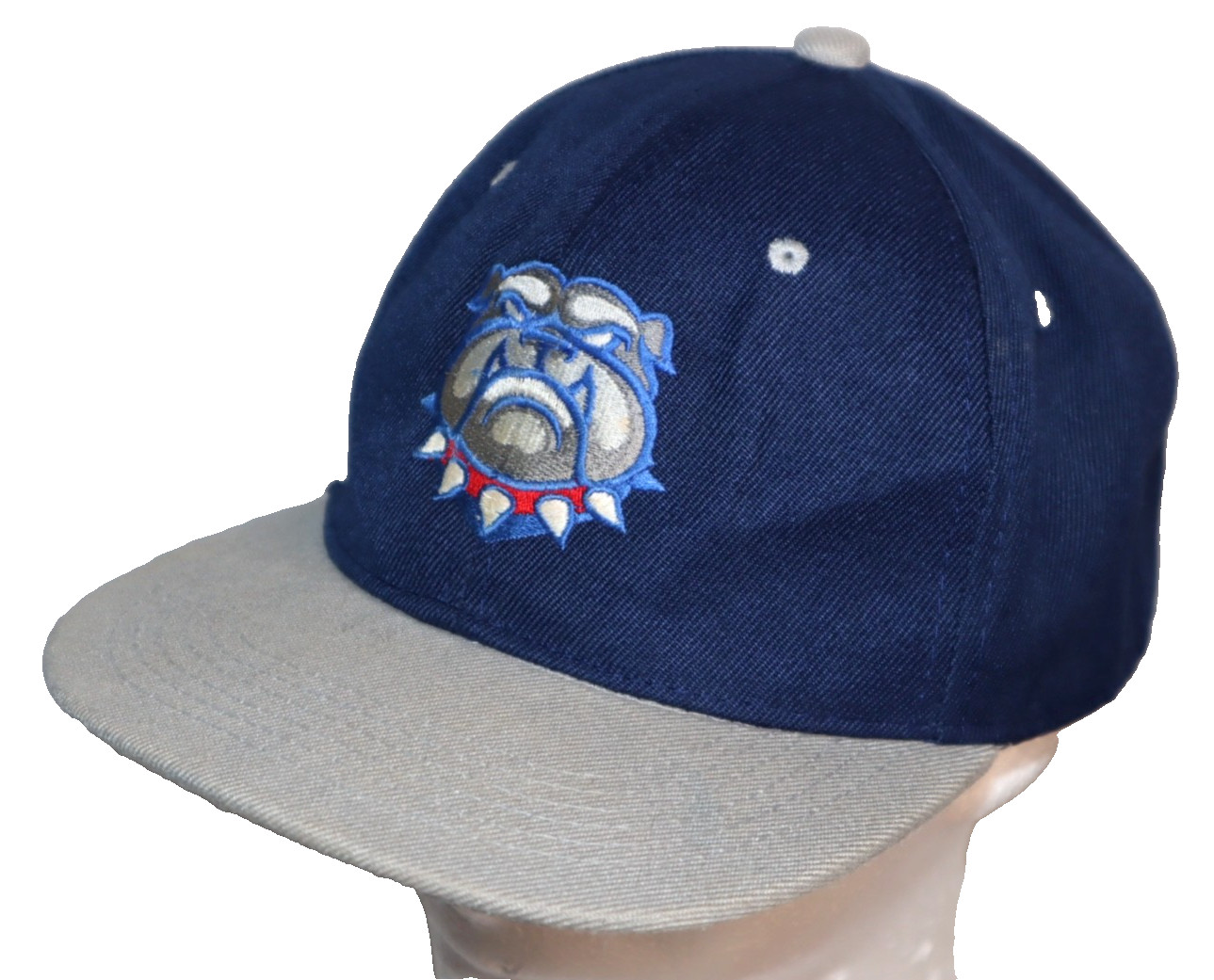 RARE VTG GONZAGA BULLDOGS NCAA SNAPBACK HAT EMBROIDERED DOG LOGO GELANTE OSFA