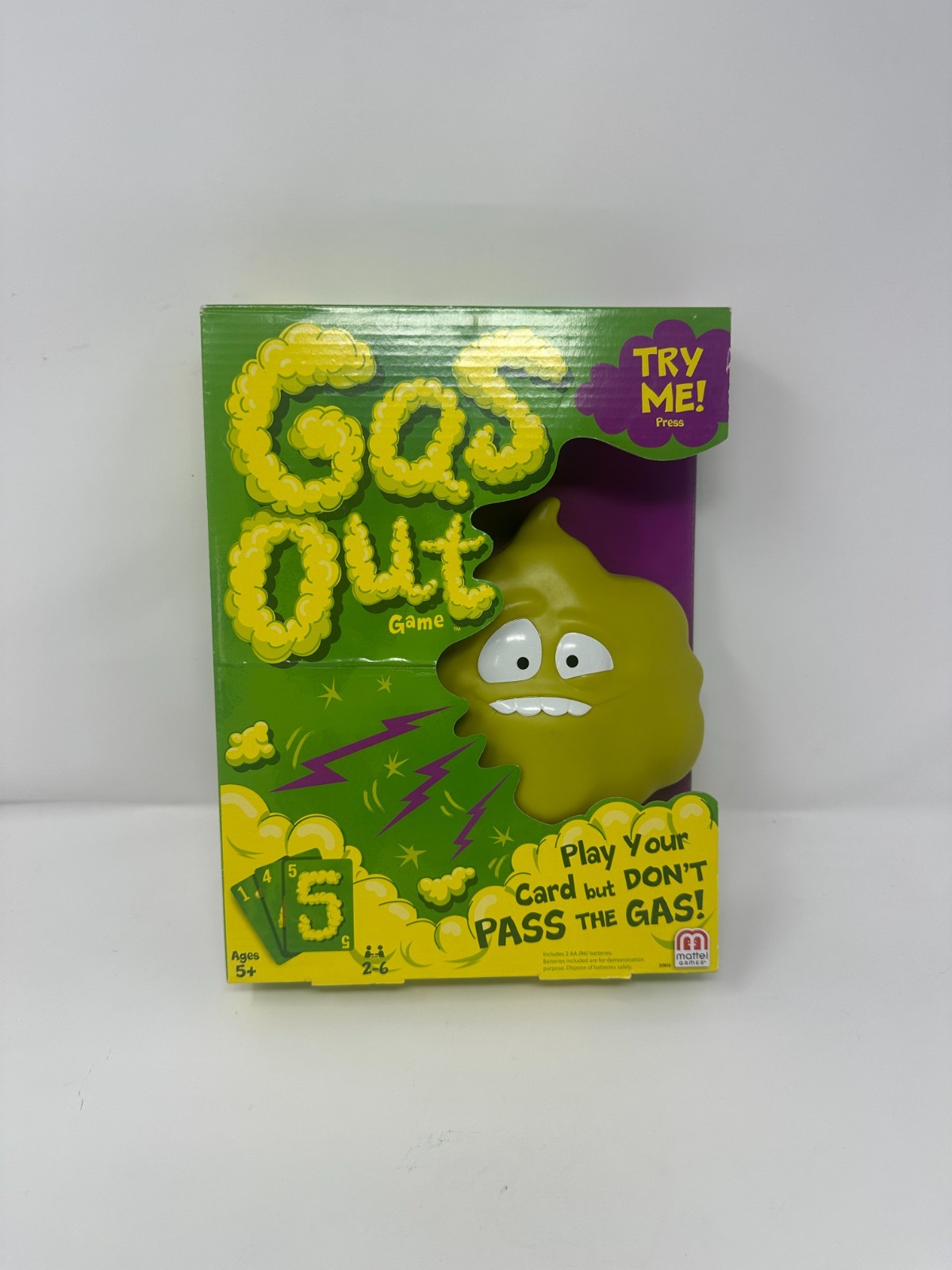Gas Out Game Kids Family Card Game Mattel Guster the Gas Cloud NEW Gas Out Game Kids Family Card Game Mattel Guster the Gas Cloud NEW