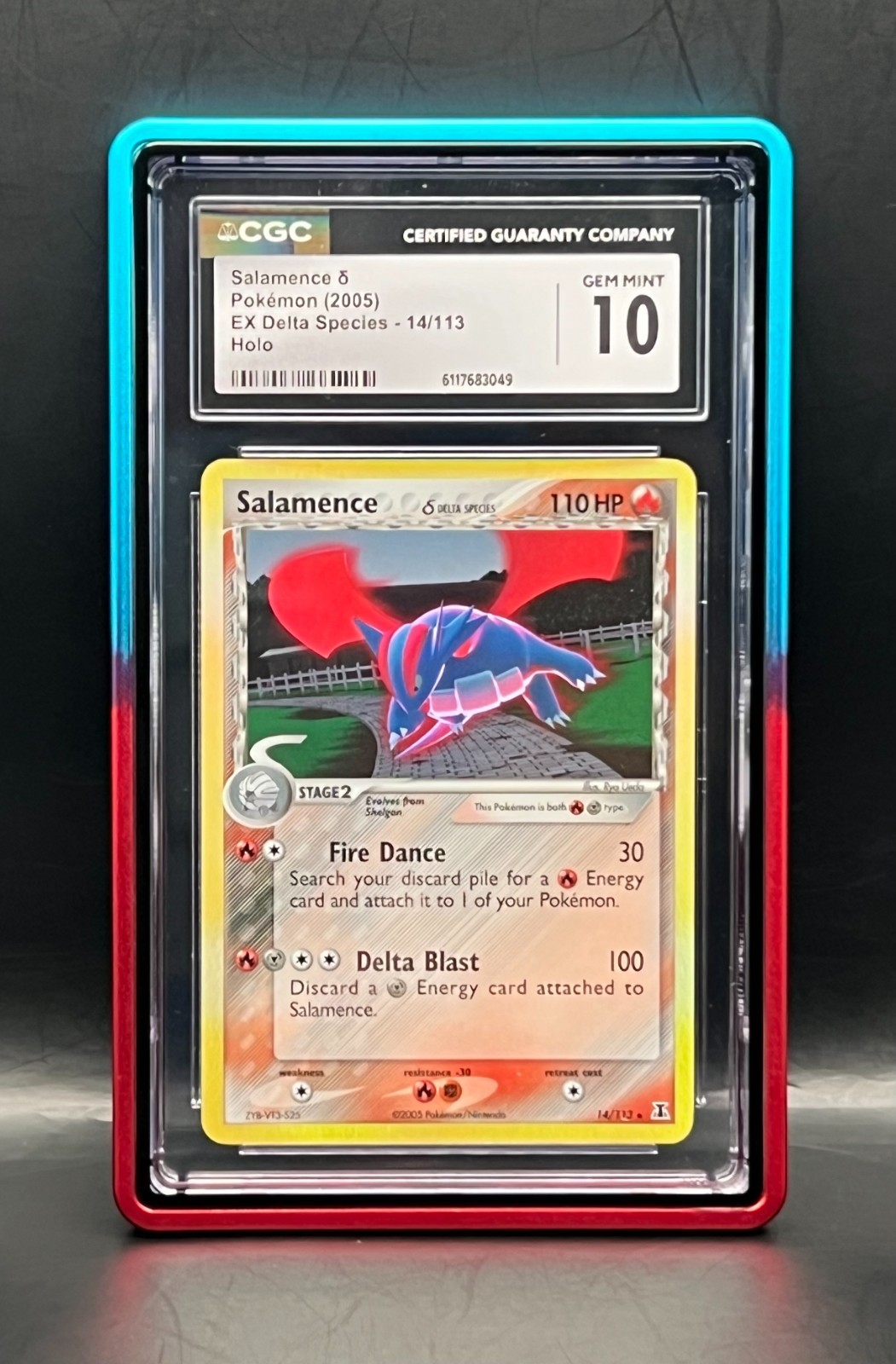 Salamence 14/113 Holo Rare-2005 Pokémon EX Delta Species- CGC 10 - LOW POP