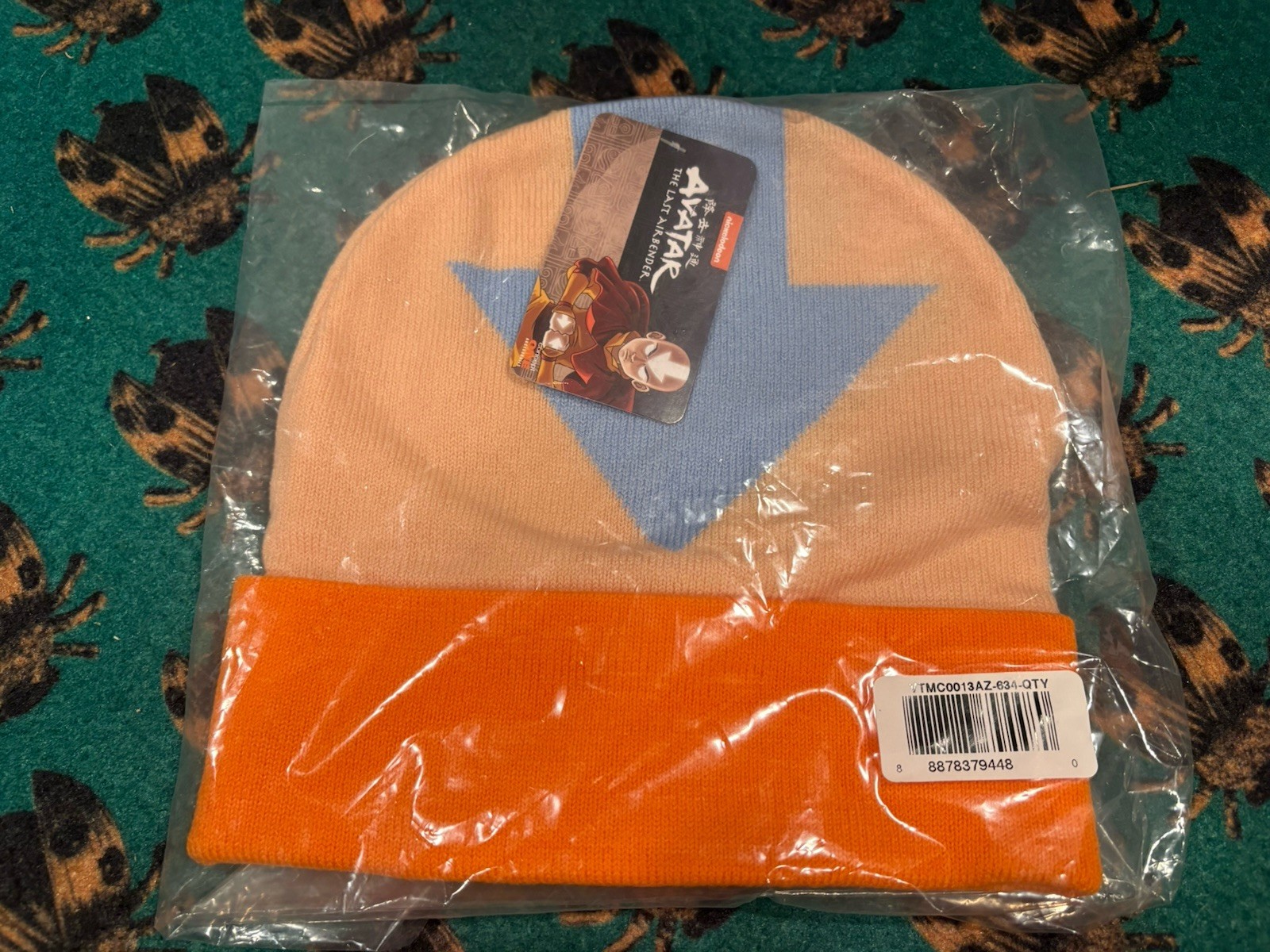 Sdcc Nickelodeon Avatar: The Last Airbender Aang Arrow Cuffed Beanie Hat New
