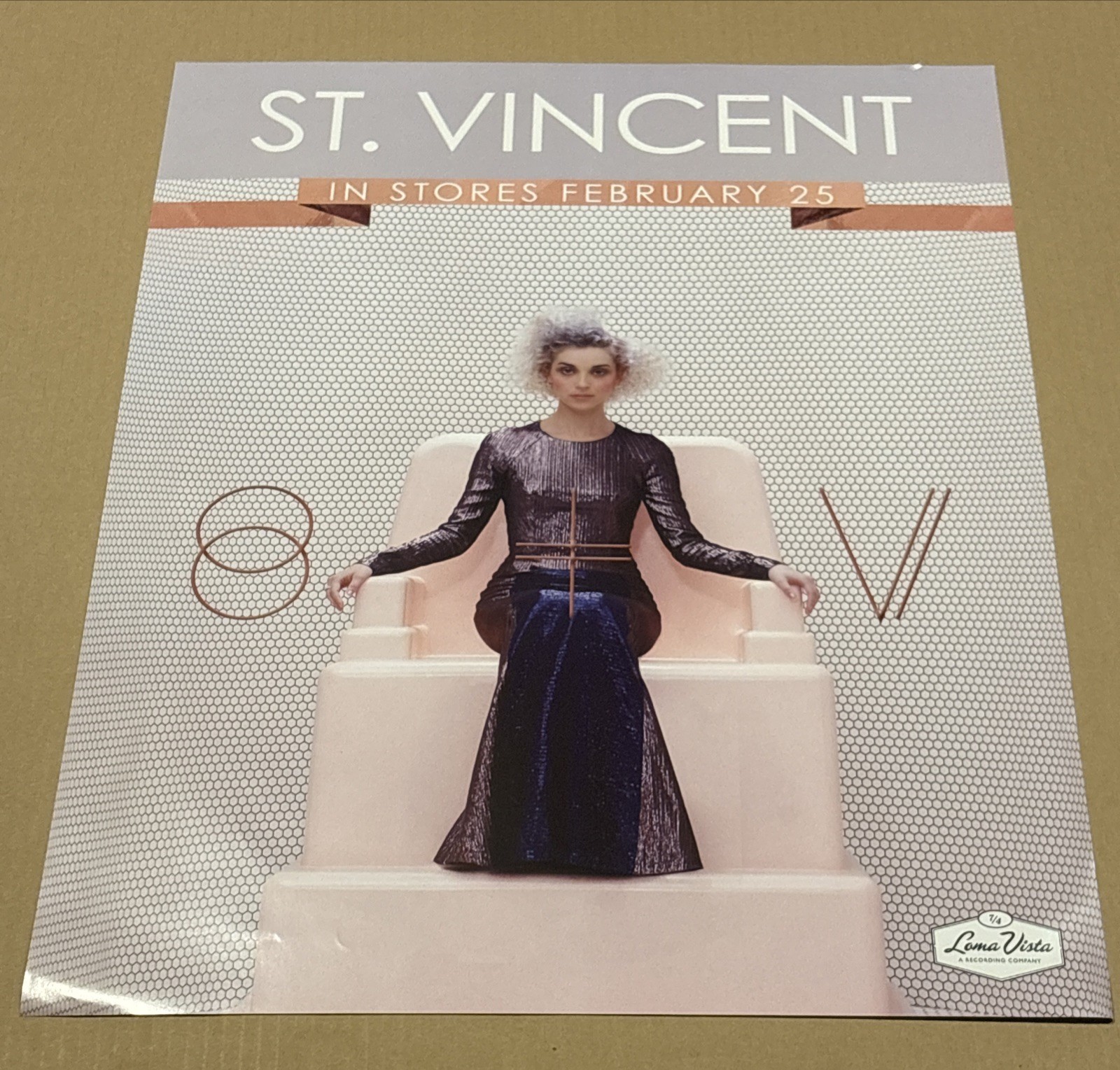 ST. VINCENT - ORIGINAL 24 X 18 Rare Nice PROMO POSTER 2014 ST. VINCENT - ORIGINAL 24 X 18 Rare Nice PROMO POSTER 2014