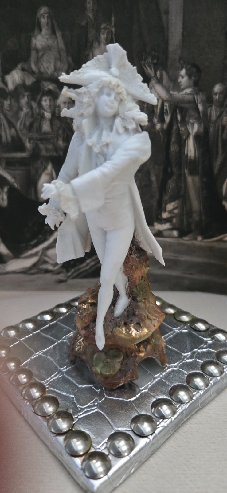 Vintage Bisque Statue Of a 17th Century European Nobleman or Dandy Vintage Bisque Statue Of a 17th Century European Nobleman or Dandy