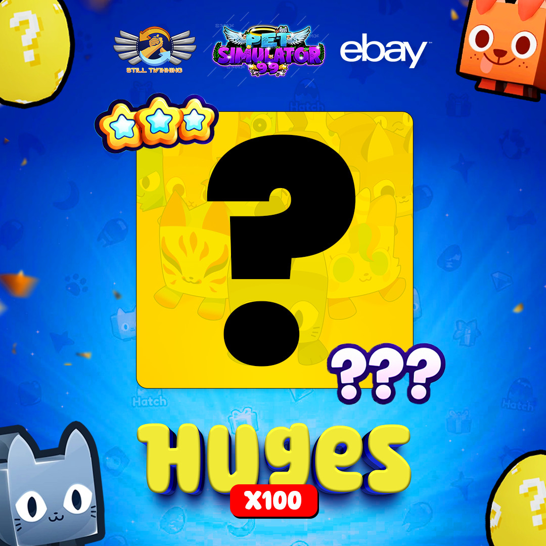 100x Huge Pets | PS99 Pet Simulator 99 | Fast Delivery