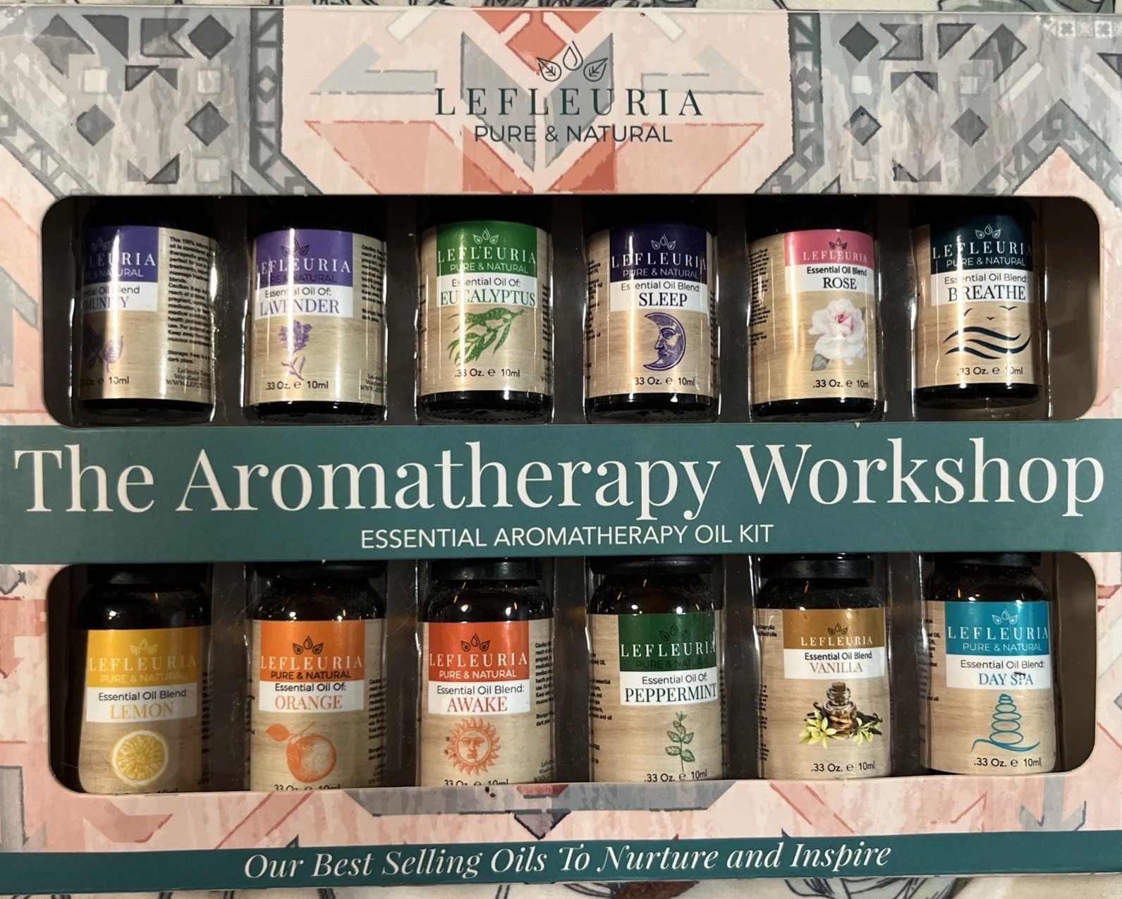 Lefleuria Essential Aromatherapy Oil Kit - 12 Pcs - The Aromatherapy Workshop