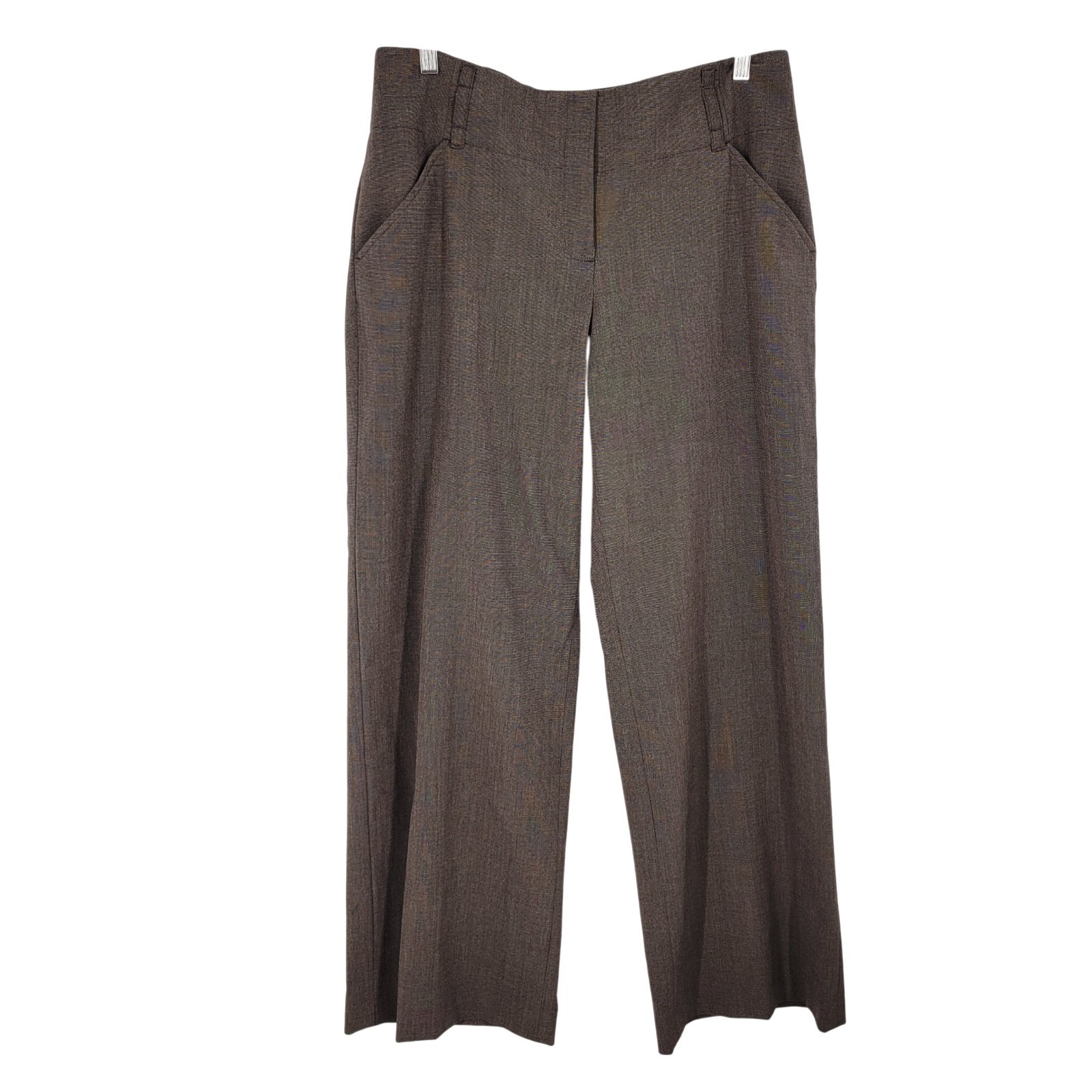 Apt. 9 Maxwell Pants 16 Brown Wide Leg Dress Stretch Business Office Slacks