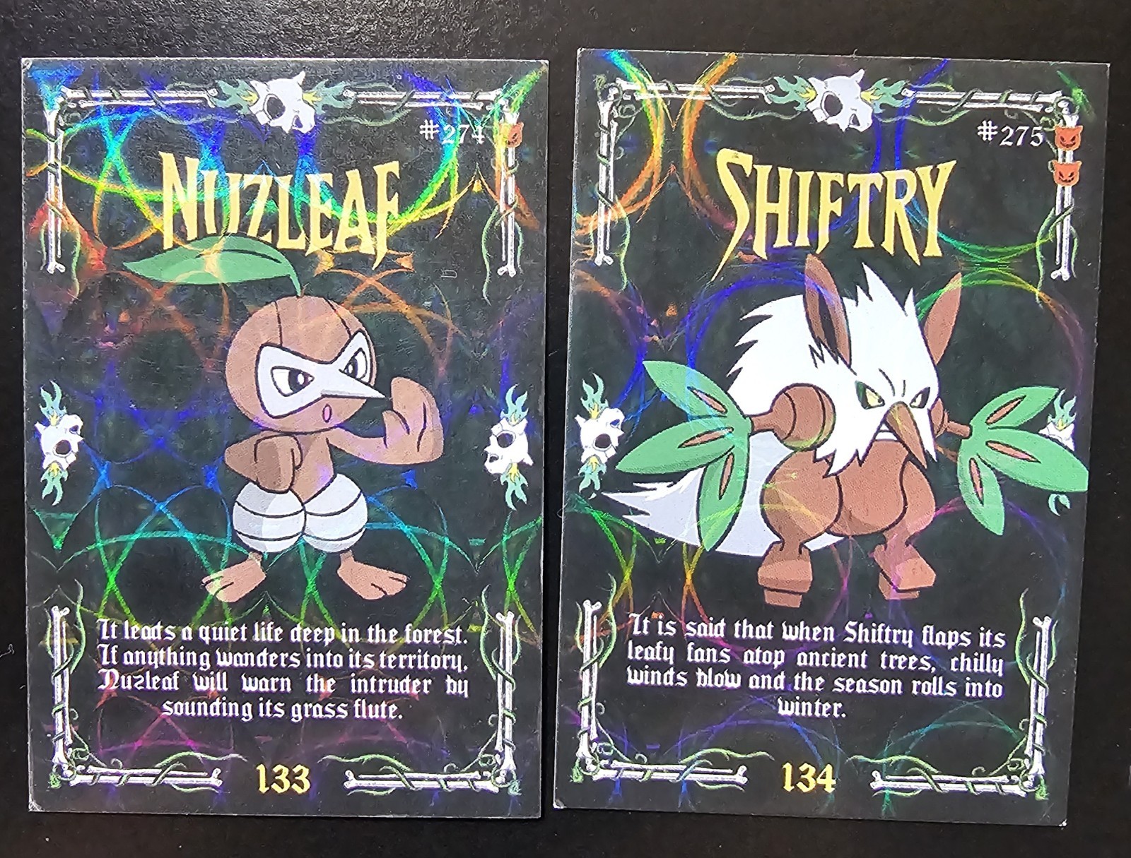 NUZLEAF X SHIFTRY LOT - POKEMON PRISMA HALLOWEEN RARE CCG HOLO