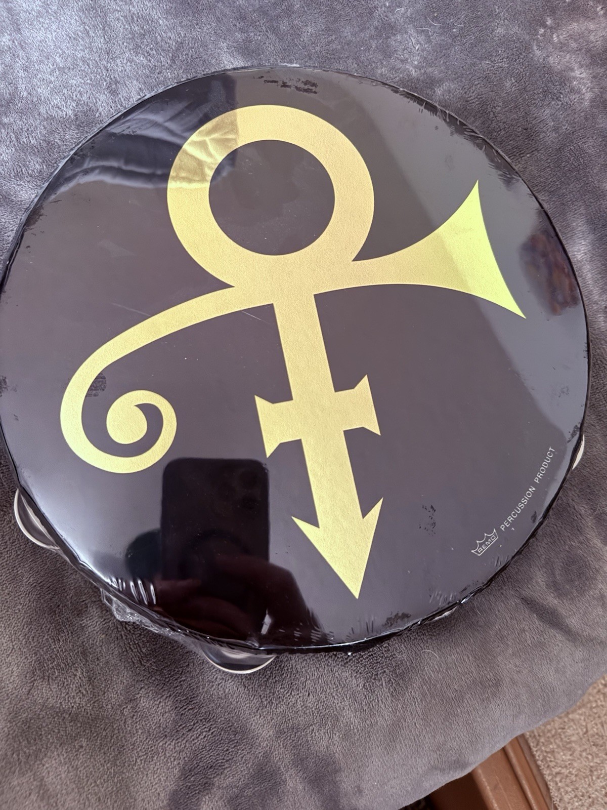 Original Sealed Remo 10” Gold “artist formerly Prince” Symbol Tambourine Original Sealed Remo 10” Gold “artist formerly Prince” Symbol Tambourine