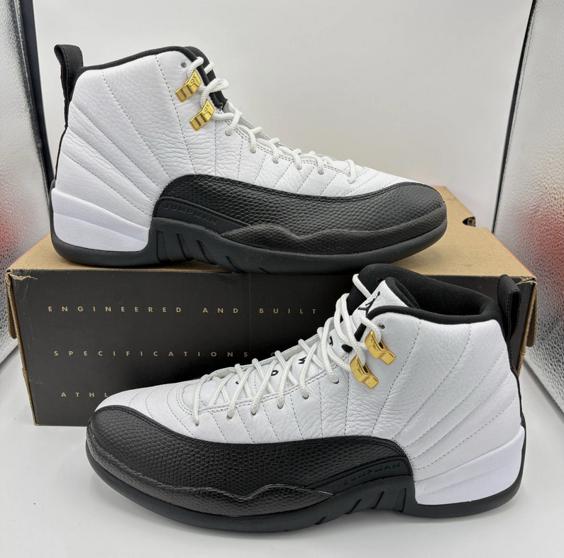 Jordan 12 “Taxi”Retro Men's Black Basketball Shoes High-Top 2025 CT8013-117