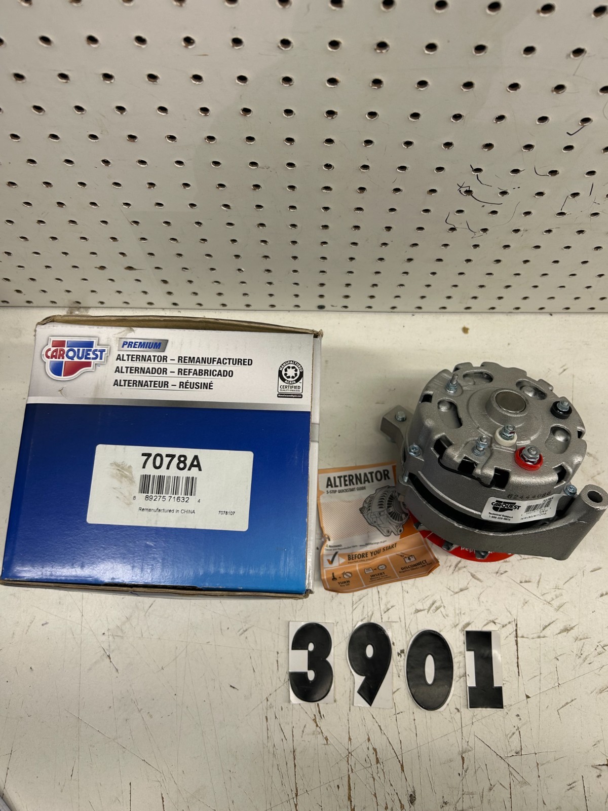 Carquest Reman Alternator 7078A