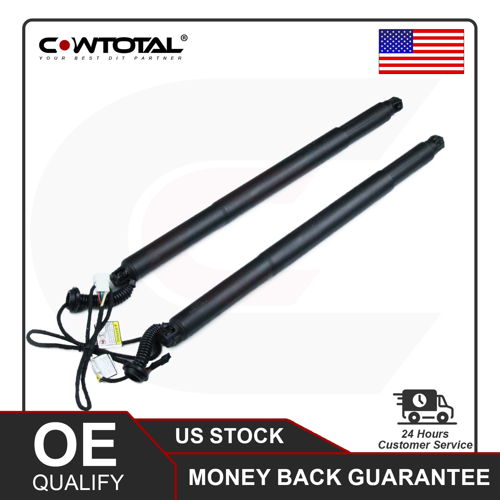 2X Rear Tailgate Power Trunk Hatch Lift Support For 2015-2017 BMW X6 51247318651
