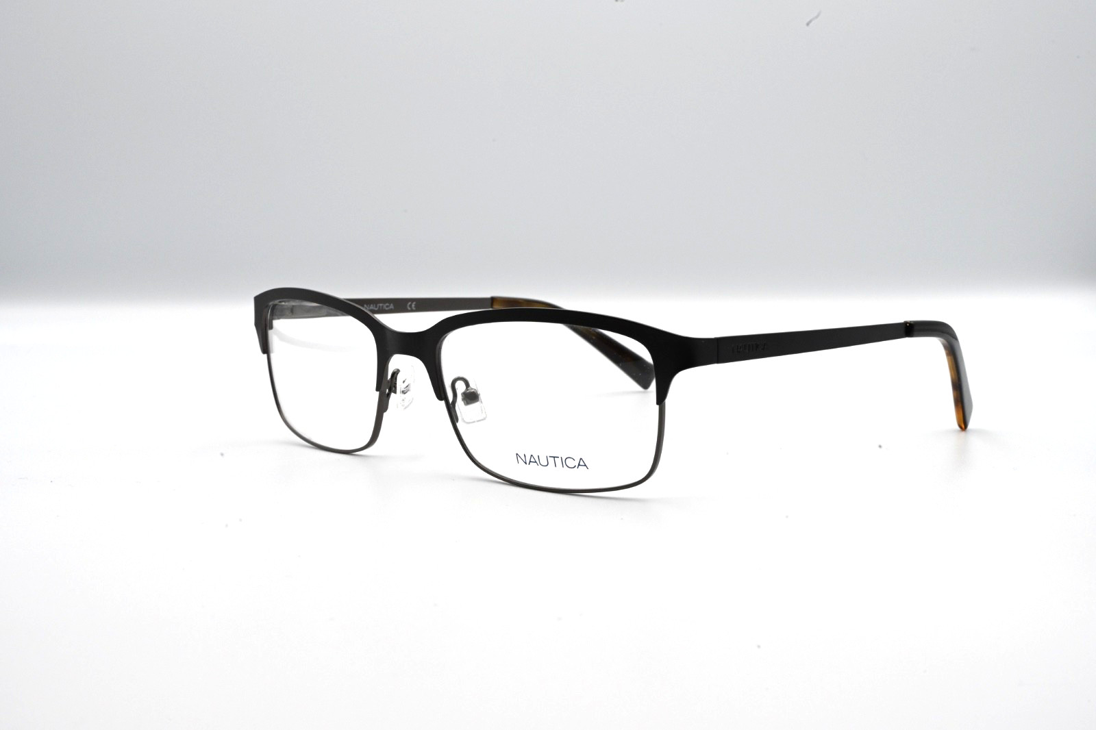 Nautica Mens N9104 Eyeglass Frames Matte Black 56-19-140