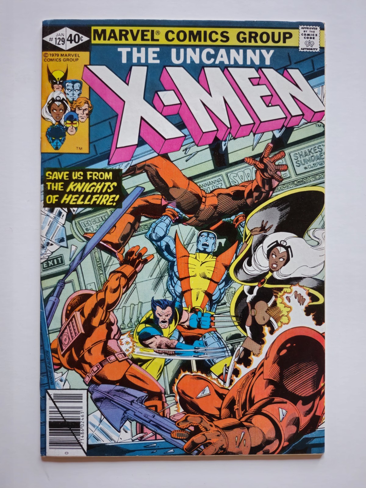 UNCANNY X-MEN #129 1980 1st Kitty Pryde & Emma Frost Direct Edition Raw FN/VF
