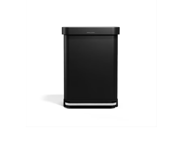 [BIG SALE] simplehuman 55L Step Trash Can Matte Black Steel