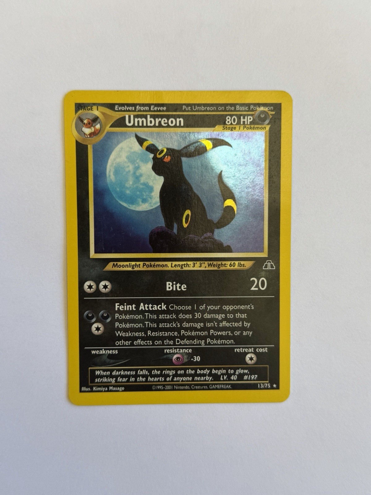 Umbreon 13/75 Neo Discovery Holo