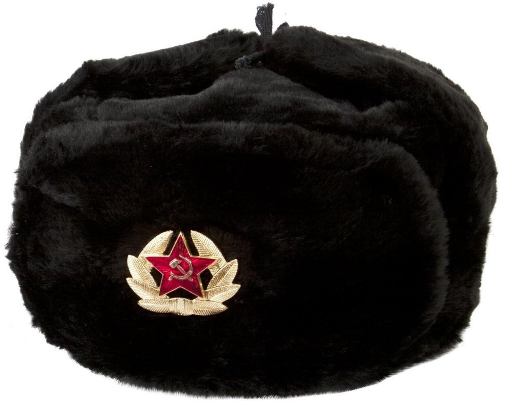 Authentic Russian Ushanka Military hat w/ SOVIET ARMY BADGE Authentic Russian Ushanka Military hat w/ SOVIET ARMY BADGE