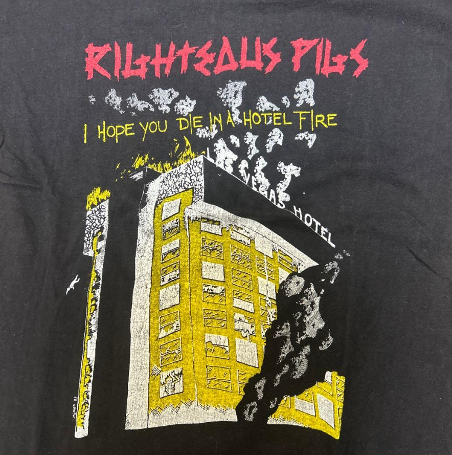 I Hope You RIGHTEOUS PIGS Black T Shirt Cotton Unisex BS533