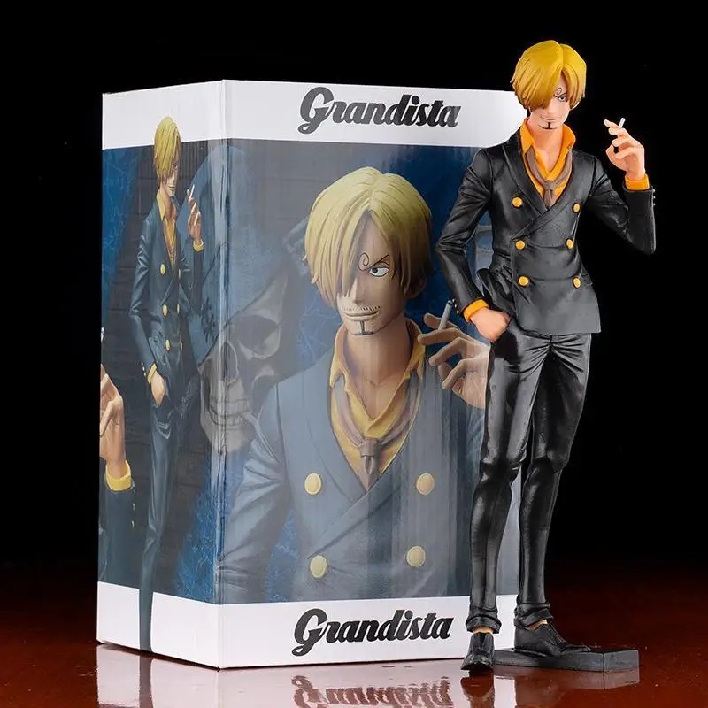 27cm One Piece Sanji Figure Smoking Grandista PVC Action Figurine Model Toy Gift