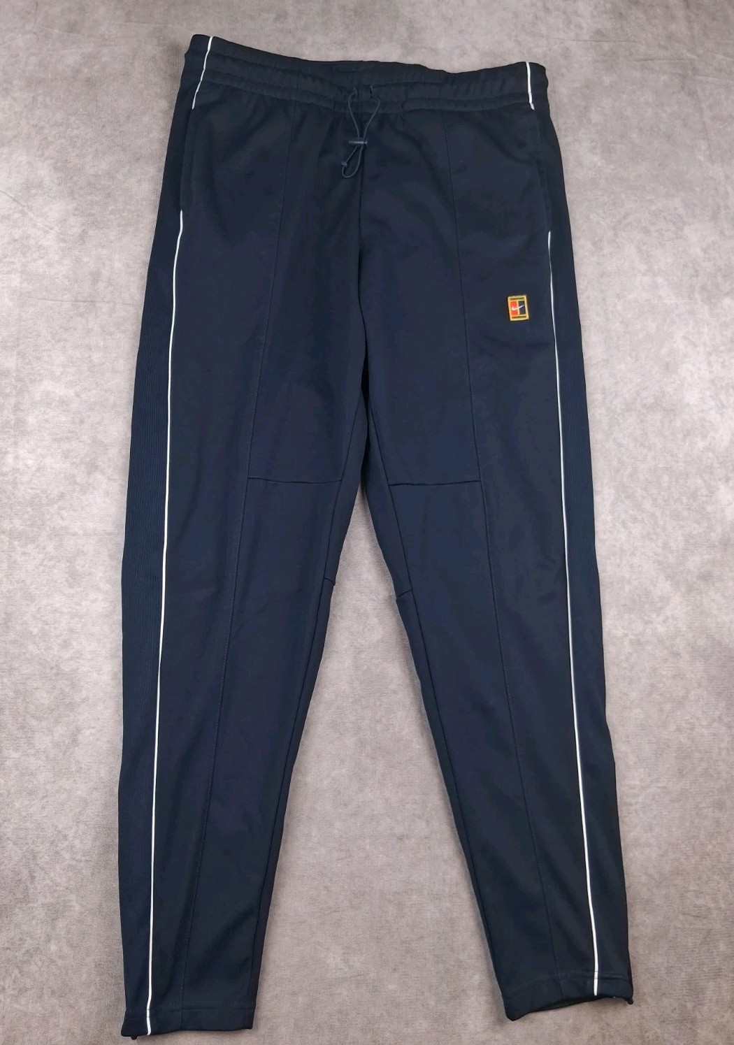 Vintage Nike Challenge Court Pants Mens Medium Navy Track Tennis Andre Agassi