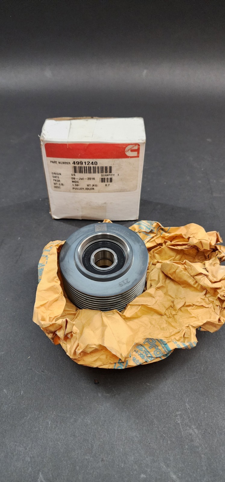 GENUINE CUMMINS 4991240 IDLER PULLEY NEW OEM GENUINE CUMMINS 4991240 IDLER PULLEY NEW OEM