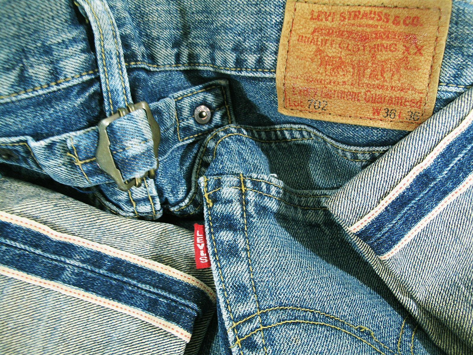 *HOT VTG LVC Men\'s LEVI\'S @ 702XX BIG E SELVEDGE Denim Jeans 36 x32 (*Fit 34x32)