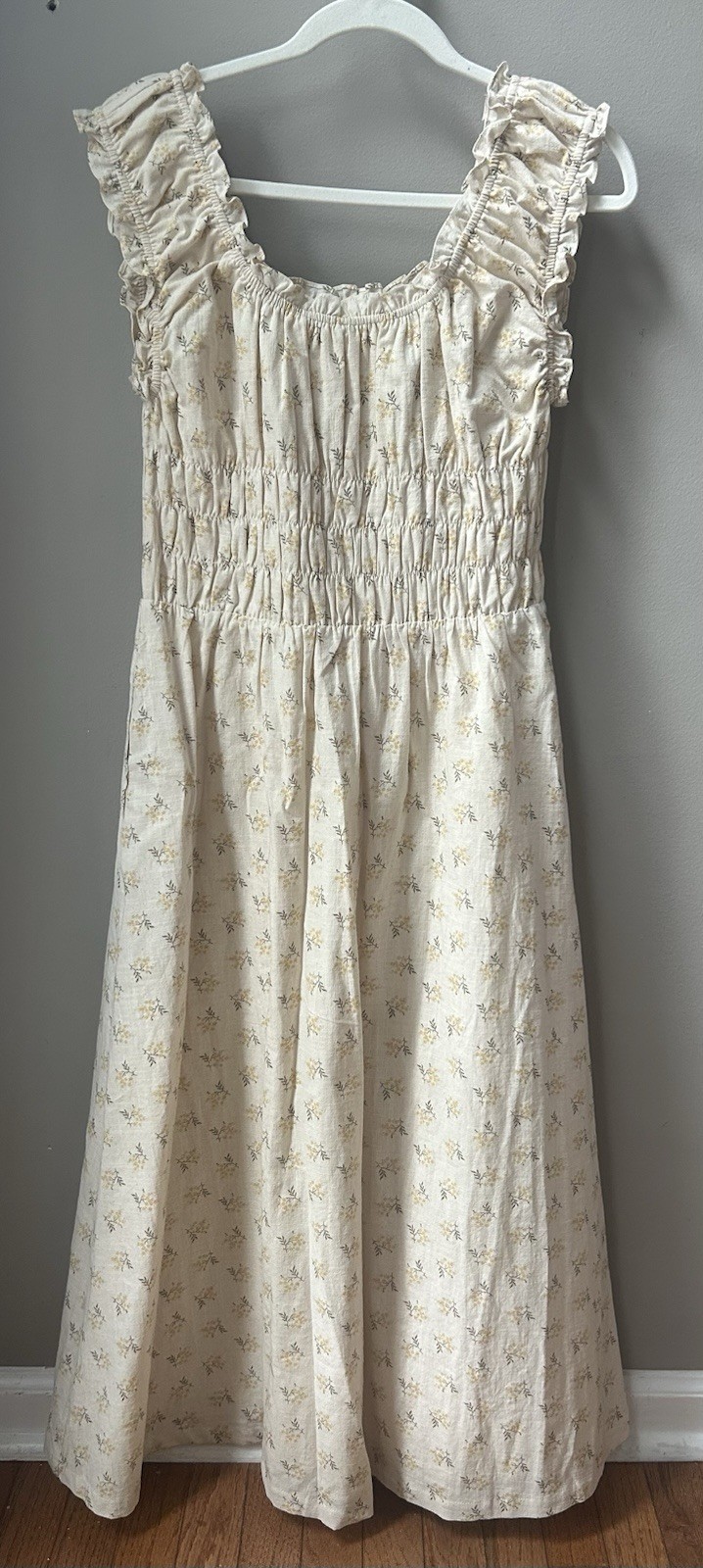 Neuflora Seaview Dress in marigold pattern size medium Neuflora Seaview Dress in marigold pattern size medium