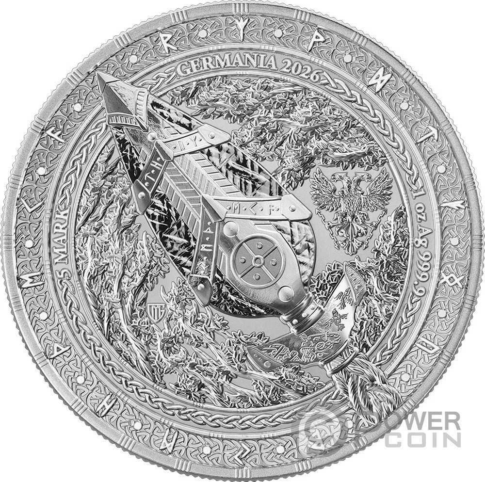 Germania mint 2026 Artefacts: Gungnir 1 oz Silver BU