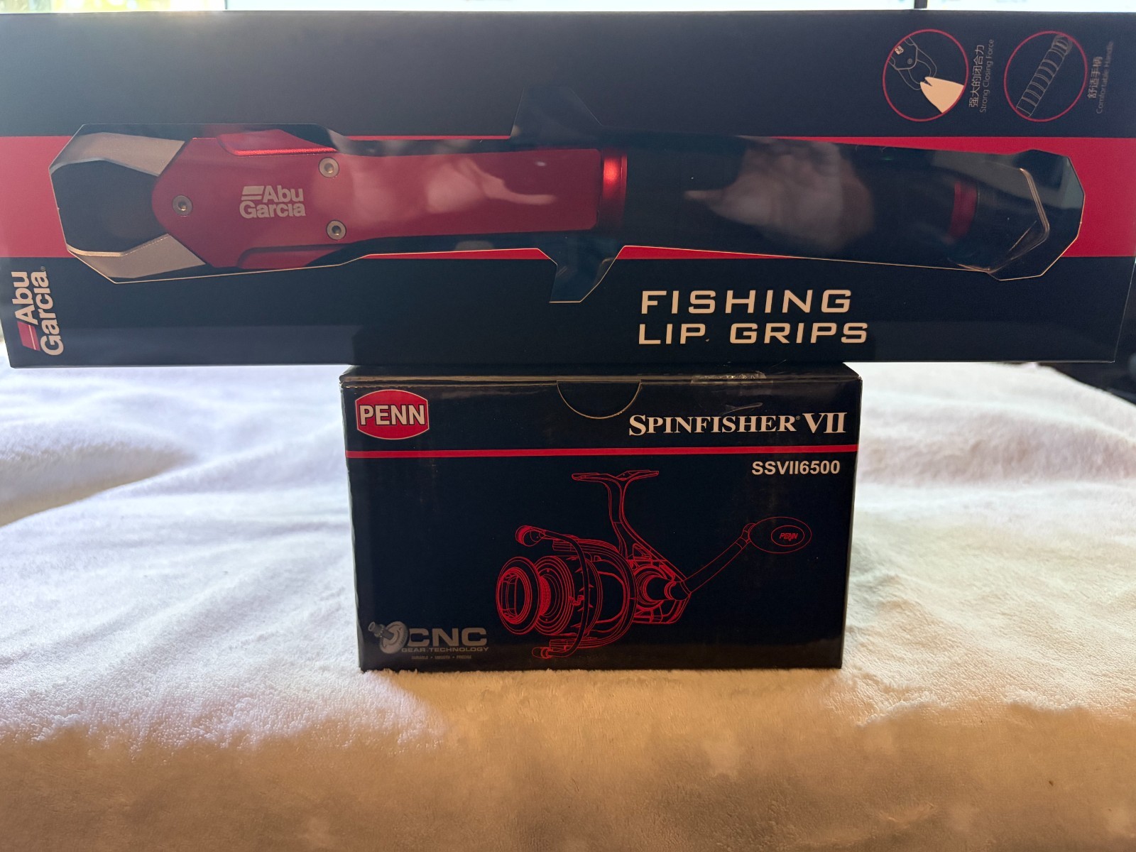 COMBO PACK*PENN SPINFISHER VII 6500*ABU FISHING LIP GRIPS*FREE SHIP COMBO PACK*PENN SPINFISHER VII 6500*ABU FISHING LIP GRIPS*FREE SHIP