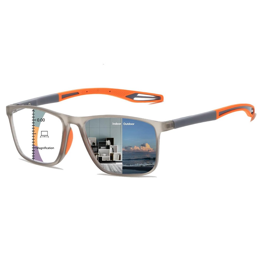 Photochromic Multifocus Reading Glasses Blue Light Blocking Readers Sunglasses