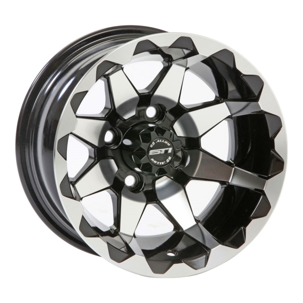 STI HD6 Machined/Black Golf Wheel 12x7 (4/4) (2+5) [12HD604]