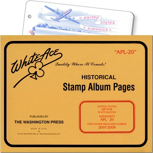 WHITE ACE AIRMAIL PLATE BLOCKS WHITE ACE AIRMAIL PLATE BLOCKS