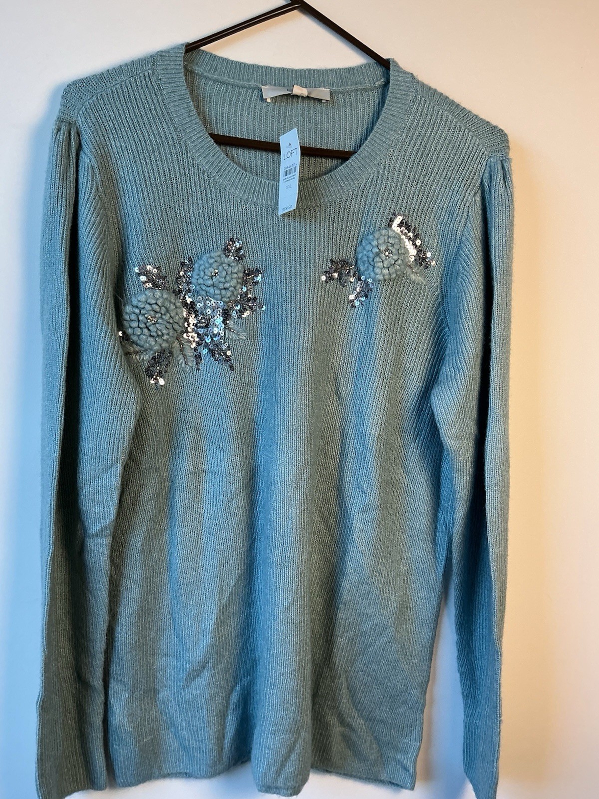 NWT Ann Taylor Loft Sz Xxl Sequin Detail Sweater NWT Ann Taylor Loft Sz Xxl Sequin Detail Sweater