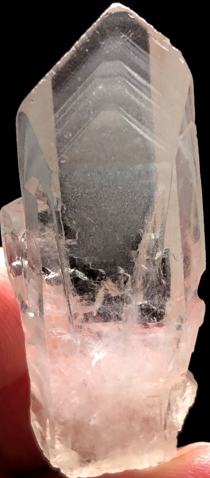 19g Himalayan RARE Natural Lemurian Quartz Lemuria Crystal Point &pyramid t772