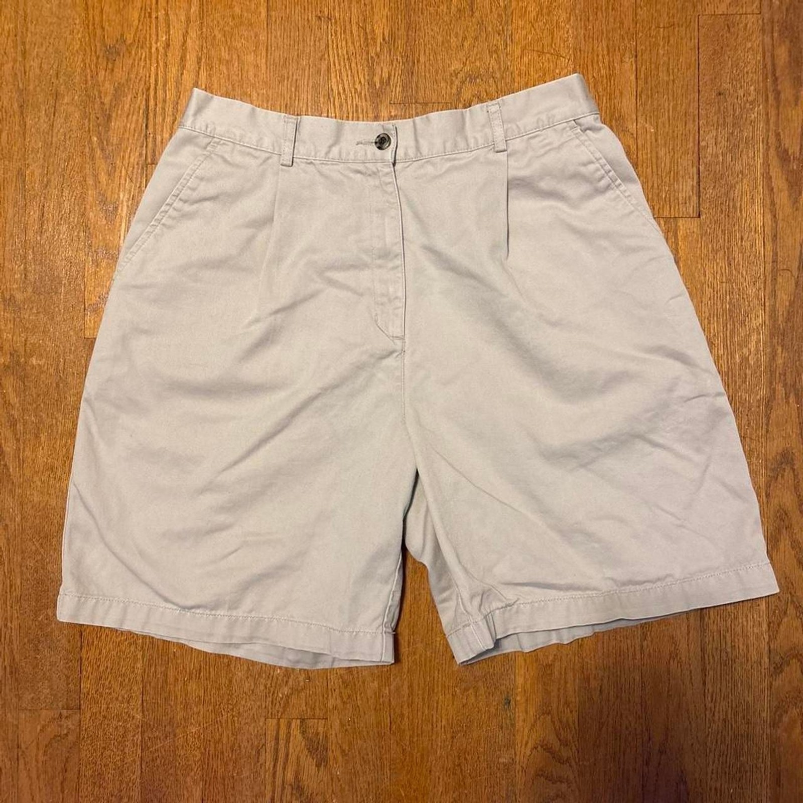 Llbean Women\'s Grey and Tan Shorts