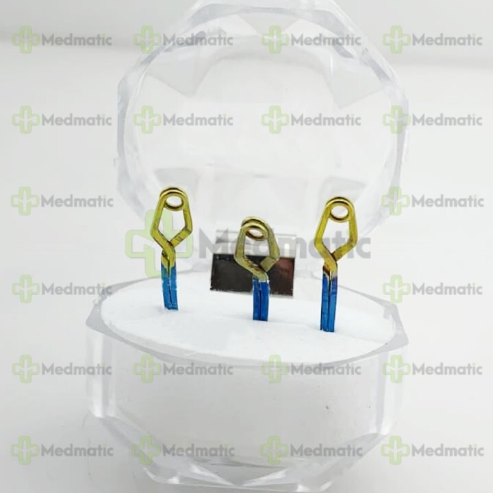 Aneurysm Clips Neurosurgery 3 Pcs Set Titanium Premium Quality Clips