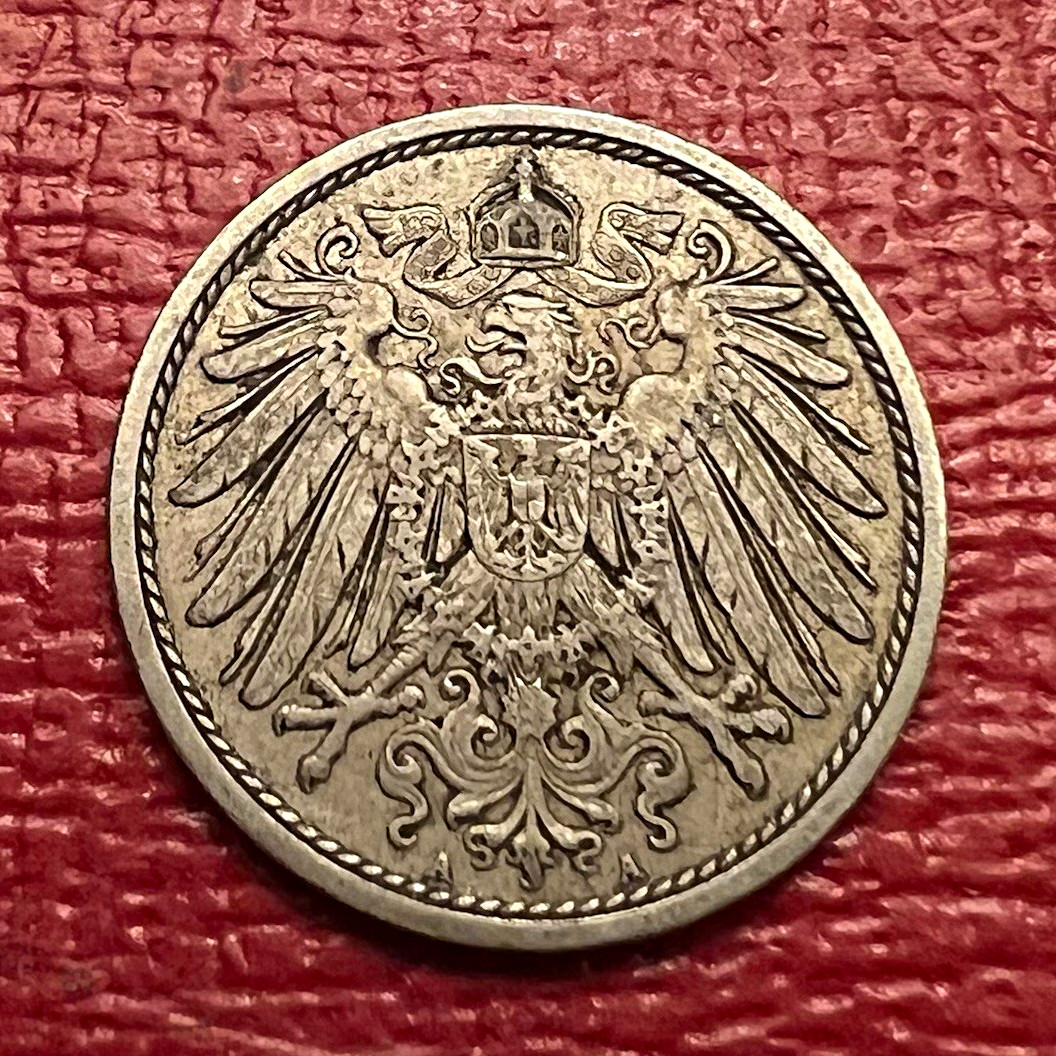 1912 🇩🇪 German Empire 10 Pfennig Copper-Nickel Coin KM#12 Eagle - Lot D22g 1912 🇩🇪 German Empire 10 Pfennig Copper-Nickel Coin KM#12 Eagle - Lot D22g