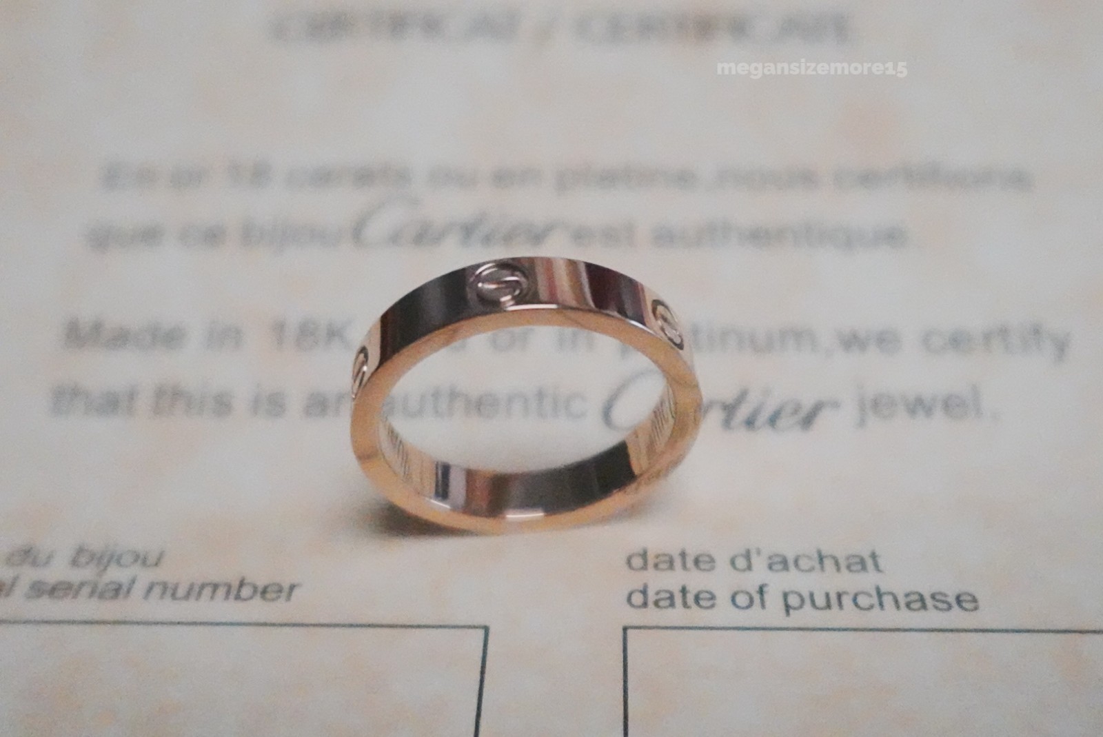 New LOVE&Ring 18k Yellow Gold 3.6 mmCatleWedding Band Size US 7 New LOVE&Ring 18k Yellow Gold 3.6 mmCatleWedding Band Size US 7