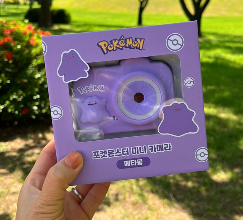 Pokemon Ditto Metamon Mini Digital Camera Full Set Plush Pouch Korea Exclusive