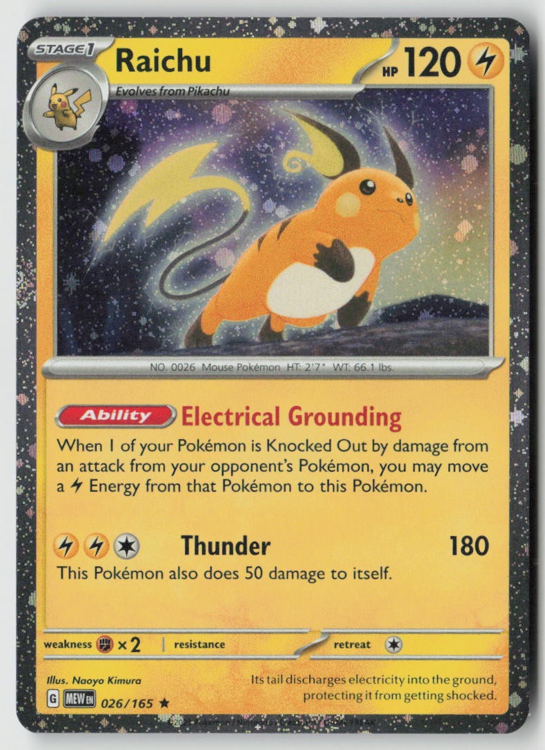 Raichu (Cosmos Holo) 026/165