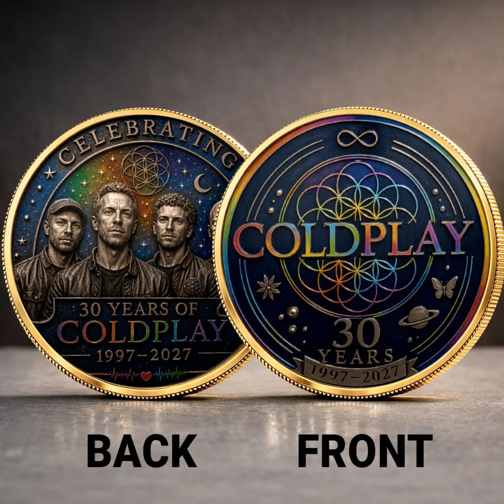 Coldplay 30th Anniversary Commemorative Coin Coldplay 30th Anniversary Commemorative Coin