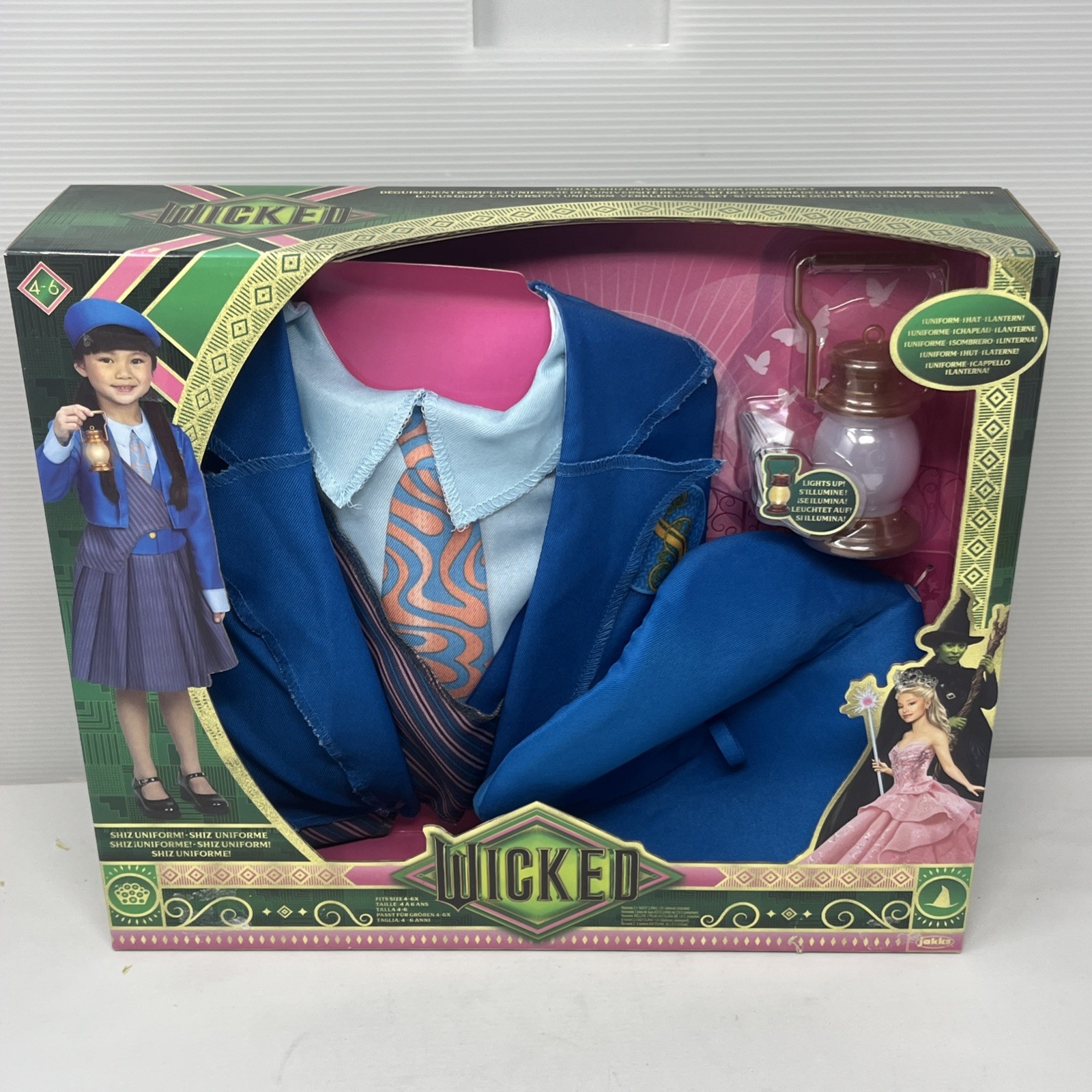 Jakks Wicked Shiz Uniform Costume Set with Hat & Light-Up Lantern 72475