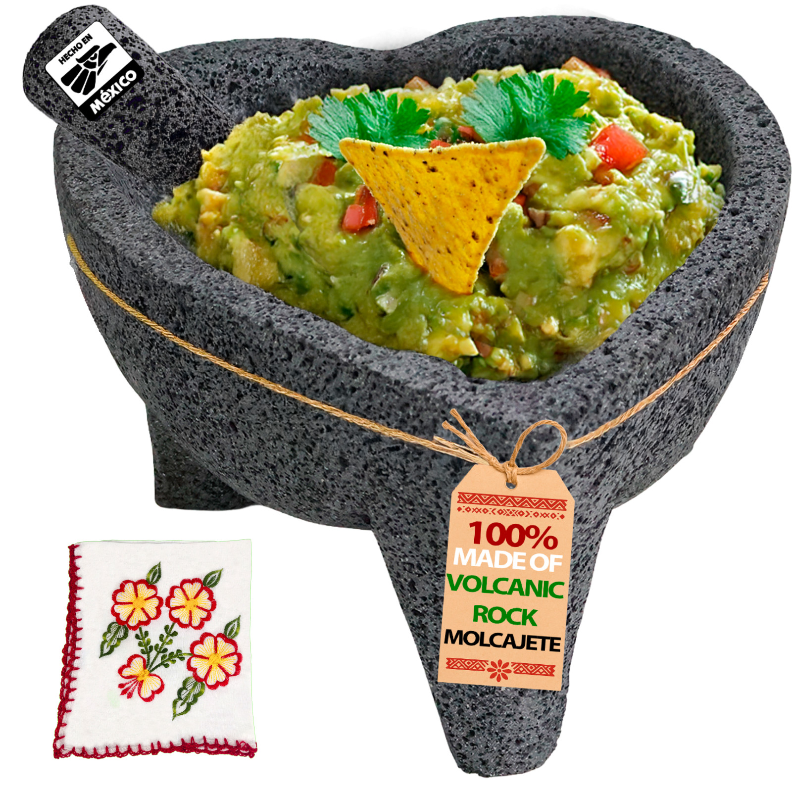 El Corazón Original Molcajete Mexicano - molcajete de Corazon Piedra El Corazón Original Molcajete Mexicano - molcajete de Corazon Piedra