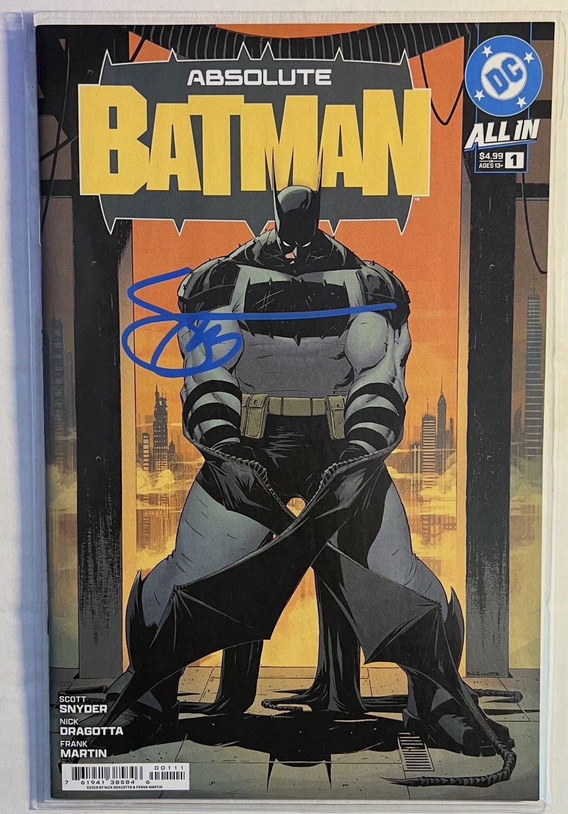 Absolute Batman #1 1st Print Signed Scott Snyder NM 🔥 Absolute Batman #1 1st Print Signed Scott Snyder NM 🔥
