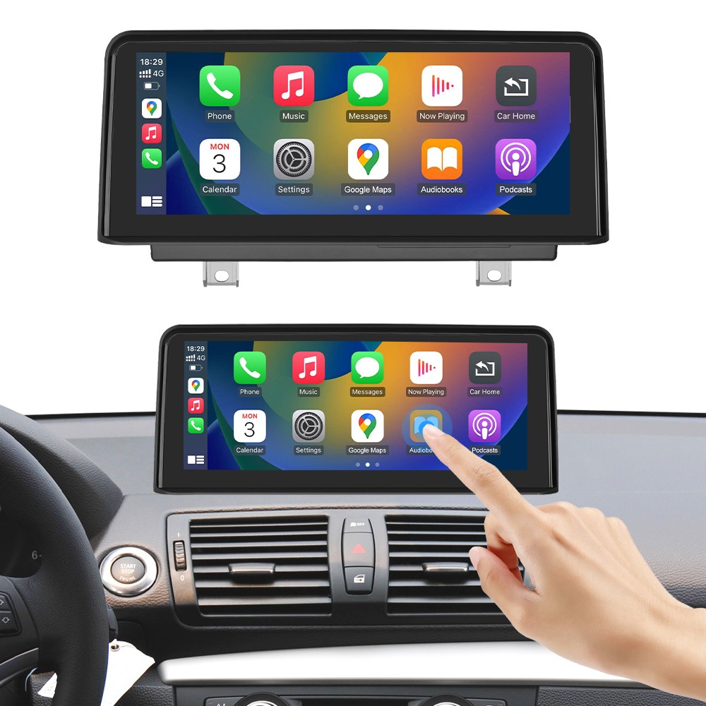 For BMW CIC E81 E82 E87 E88 10.25' Wireless CarPlay AndroidAuto Touch Stereo