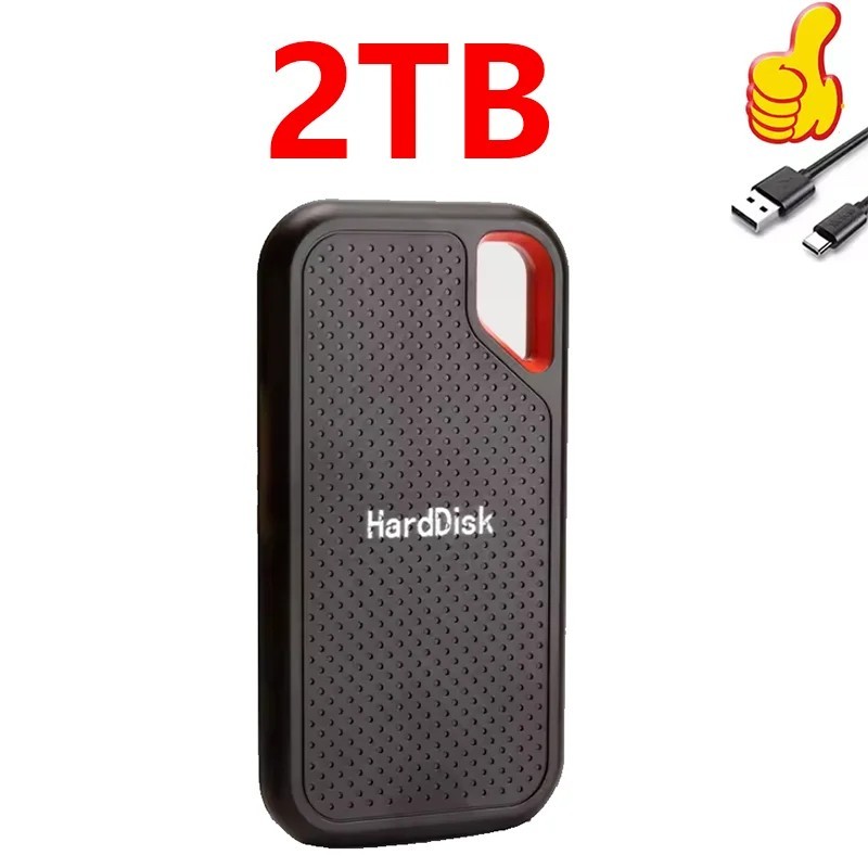 2TB 4TB 8T Portable SSD Type-C External Hard Drive High Speed USB 3.1 Laptop