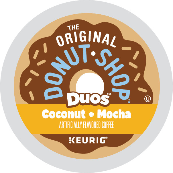 The Original Donut Shop Duos Coconut + Mocha Keurig K-Cups, Medium Roast, 24ct The Original Donut Shop Duos Coconut + Mocha Keurig K-Cups, Medium Roast, 24ct