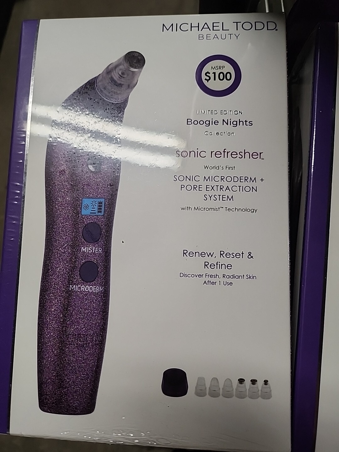 NEW SEALED MICHAEL TODD BEAUTY Limited Edition Sonic Refresher Microdermabrasion