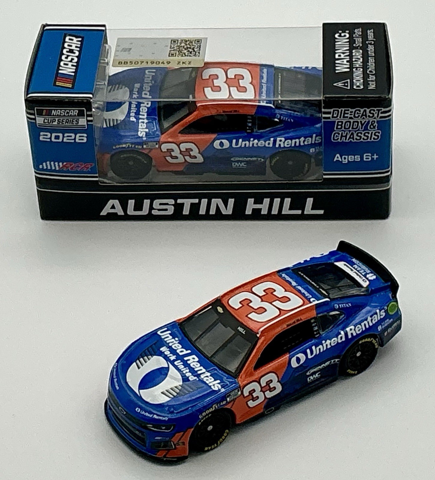 2026 1/64 #33 Austin Hill “United Rentals” Chevrolet Limited Ed.  Same Day Ship
