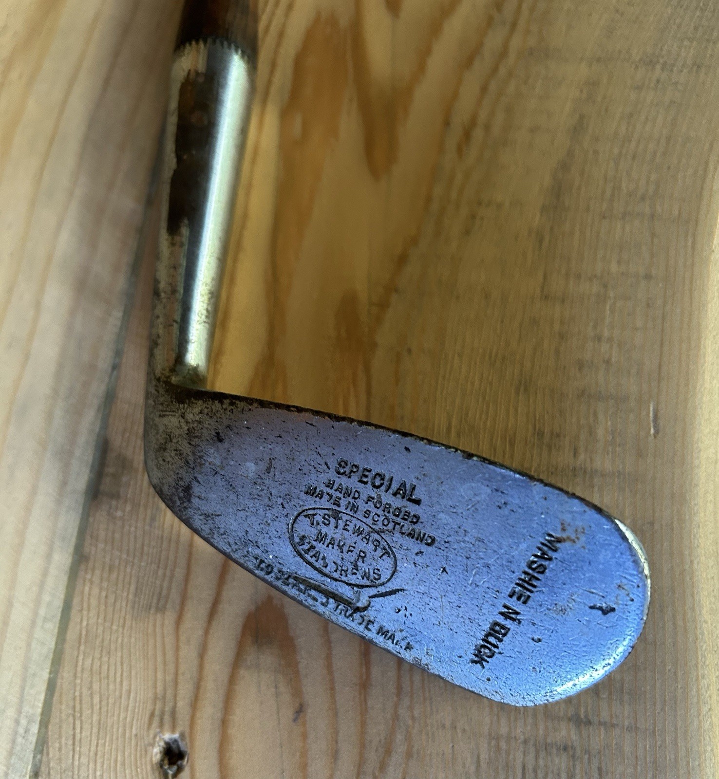 ANTIQUE - T. STEWART - SPECIAL MASHIE NBLICK - 7 IRON GOLF CLUB