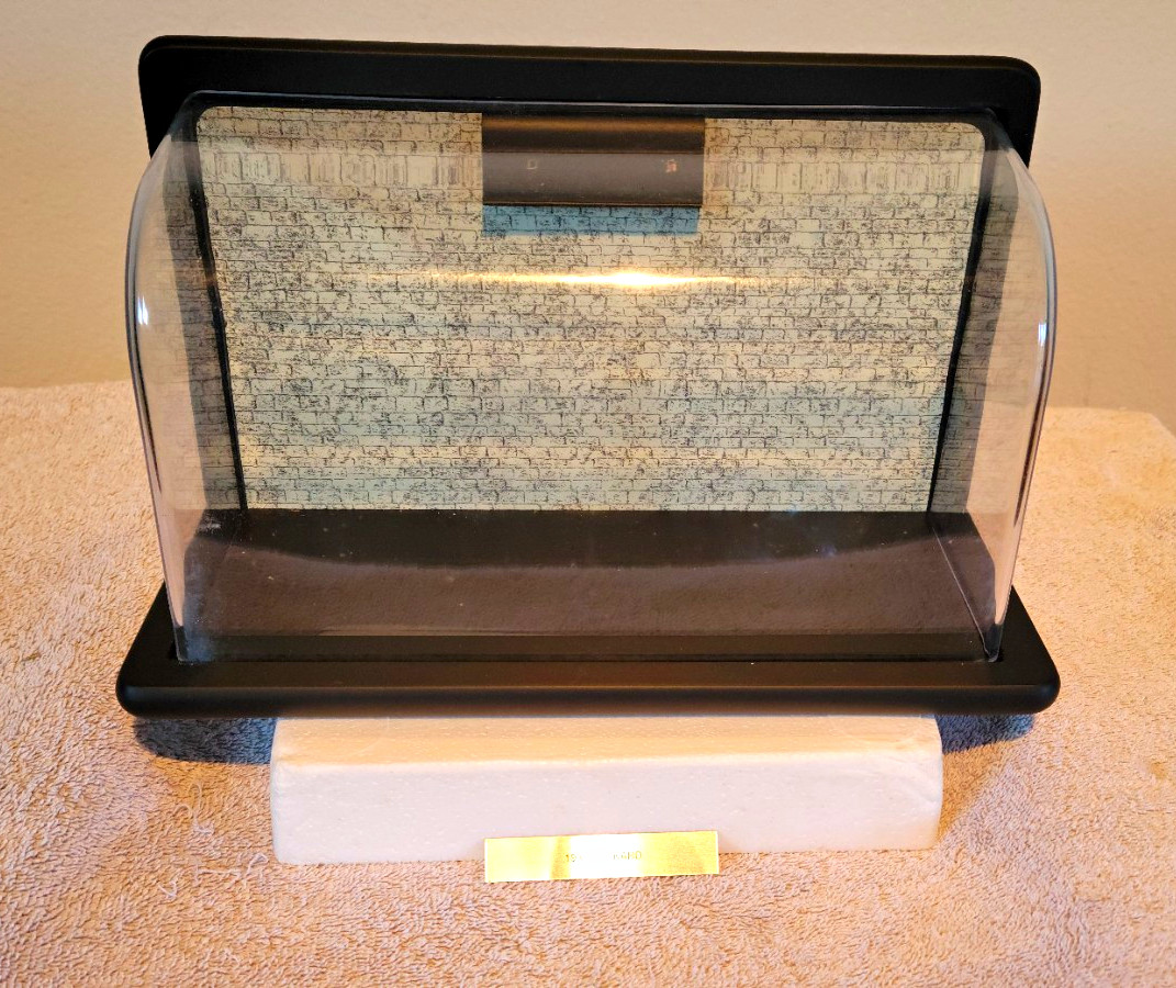 The Franklin Mint Display Case, Black Base with Clear Cover, Black/Clear