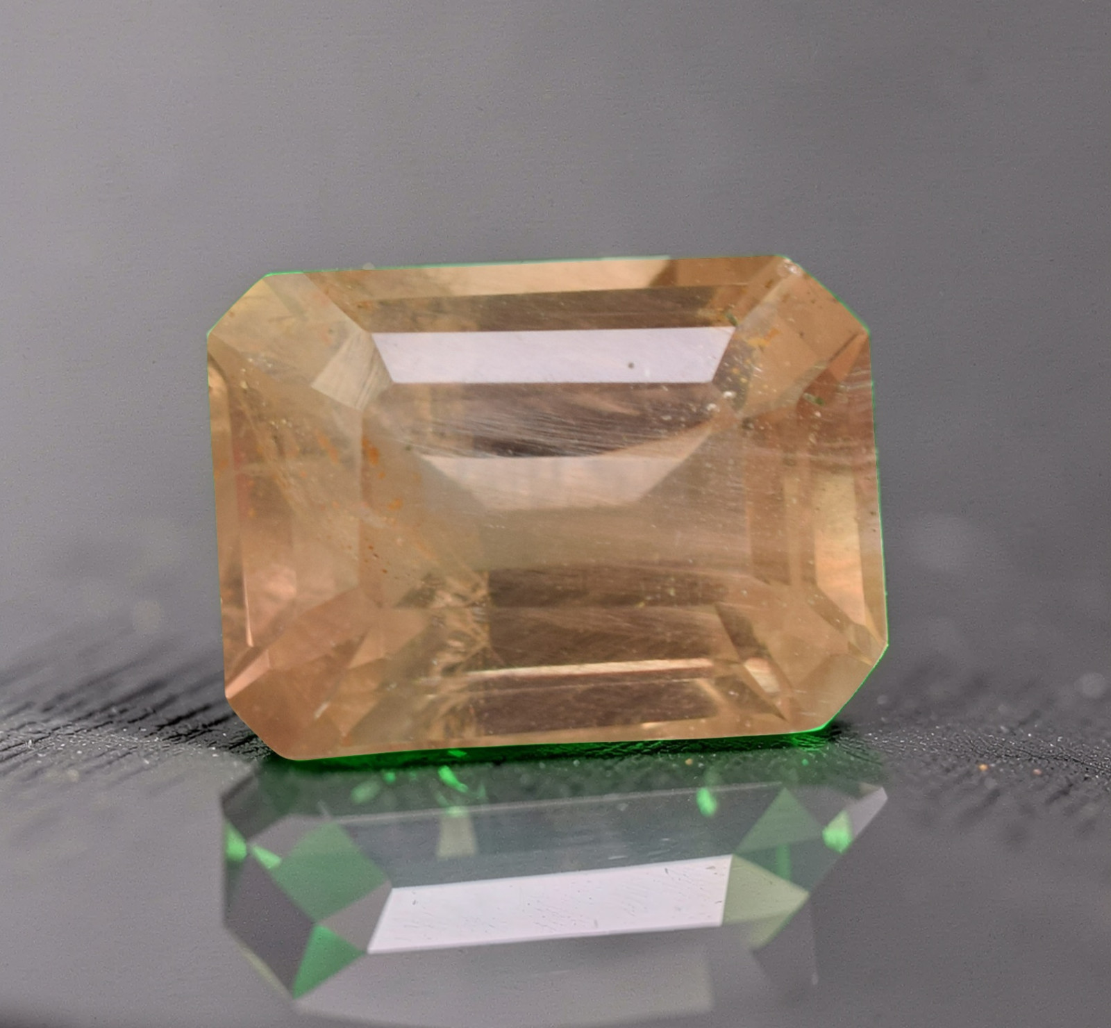Natural Brown Topaz Gemstone 4.20 Ct Emerald Cut Certified Loose Gemstone